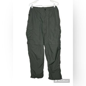 REI Nylon Gray Cargo Convertible Pants/Shorts Sz XL UP F 50t